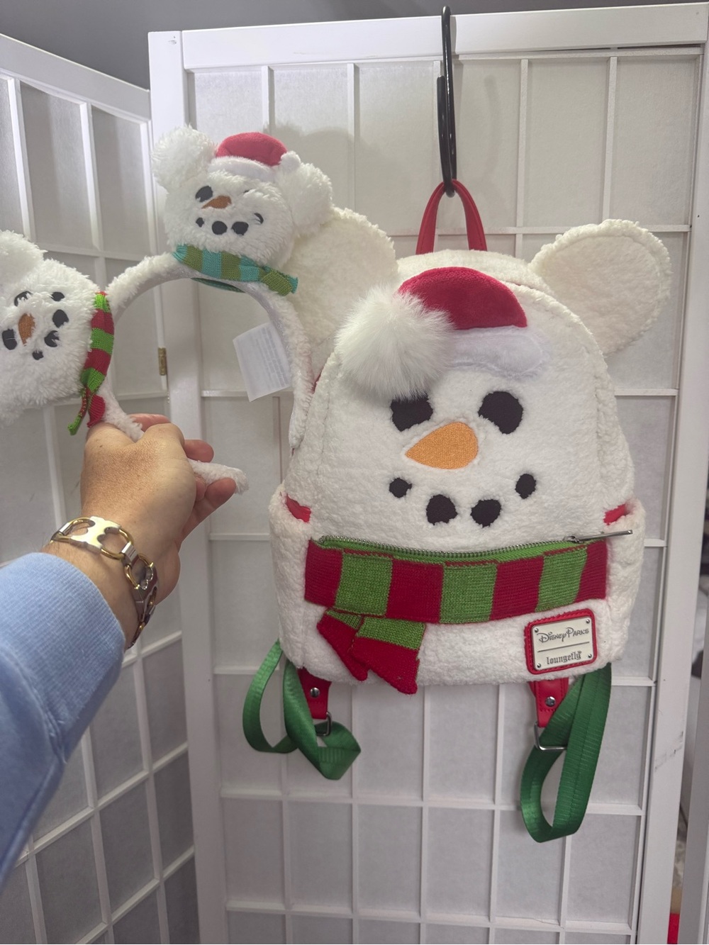 Disney Parks Loungfly Snowman Backpack with Headband